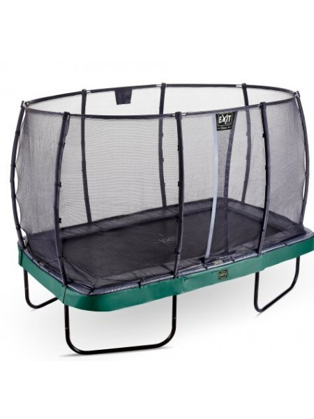 Батут EXIT Елегант Преміум 244х427 см зелений